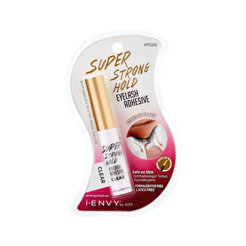 Kiss Me Envy Super Strong Hold Eyelash Adhesive látex [transparente] kpeg06