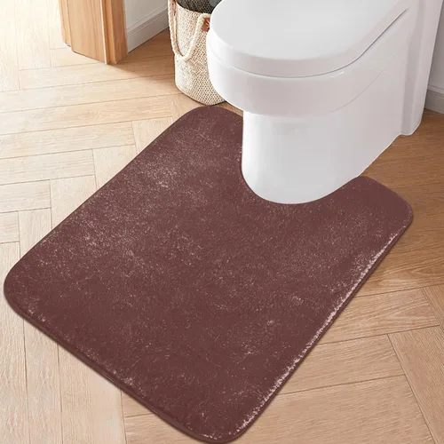Miniatura 58 de Alfombra de baño amarilla, suave, absorbente, lavable a máquina, juego de alfombras de baño antideslizantes para puerta de baño, dormitorio