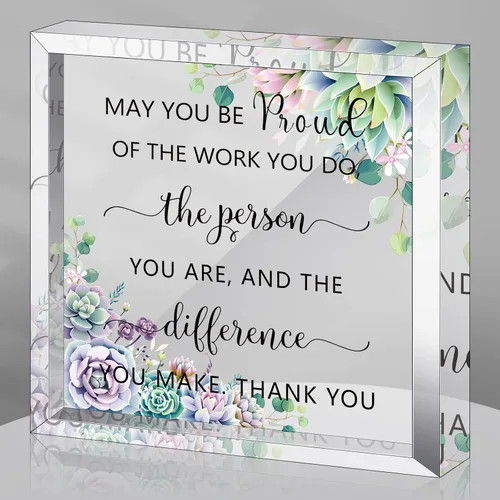 Yookeer Regalos de agradecimiento de agradecimiento para compañeros de trabajo, regalo de jubilación para empleados, mujeres, hombres, May You Be