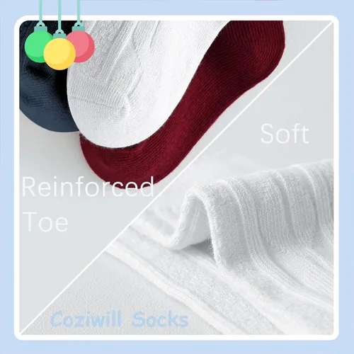 Miniatura 6 de Calcetines hasta la rodilla para bebé recién nacido, calcetines de tubo para niños, calcetines de punto trenzado, medias altas hasta la rodilla