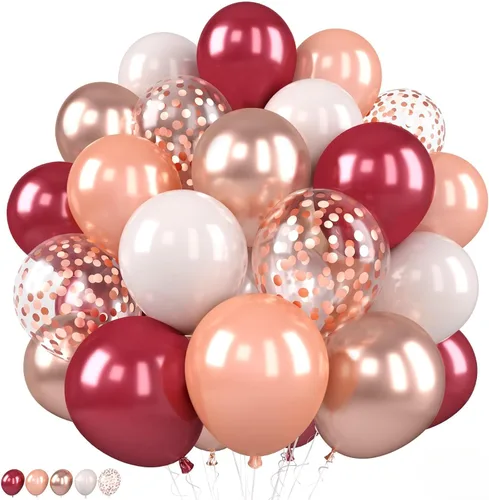 Miniatura 22 de Globos Rojo Blanco Azul, 50 Piezas 12 Pulgadas con Estampado de Estrellas, Globos de Látex Rojo Real Azul Confeti para el 4 de Julio, Día