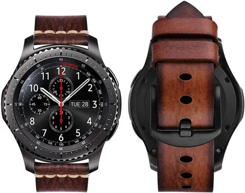 Miniatura 12 de MroTech Correa de 0.866 in compatible con Samsung Gear S3 Frontier/Classic/Galaxy Watch 1.811 in/Galaxy Watch 3 de 1.772 pulgadas, correa de Rojo
