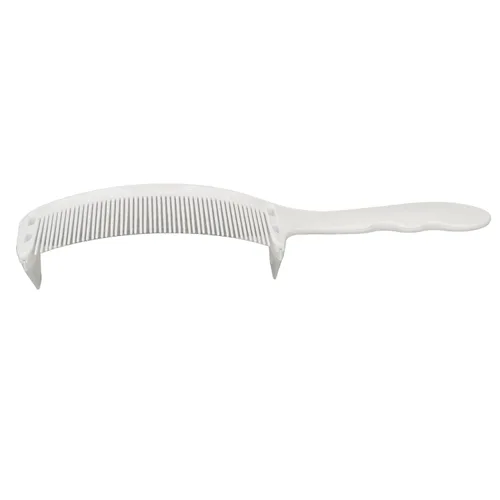 Miniatura 4 de Peine de peluquero Clipper, S en forma de longitud de corte diferente curva Clipper Peine Top plano para salón (blanco)