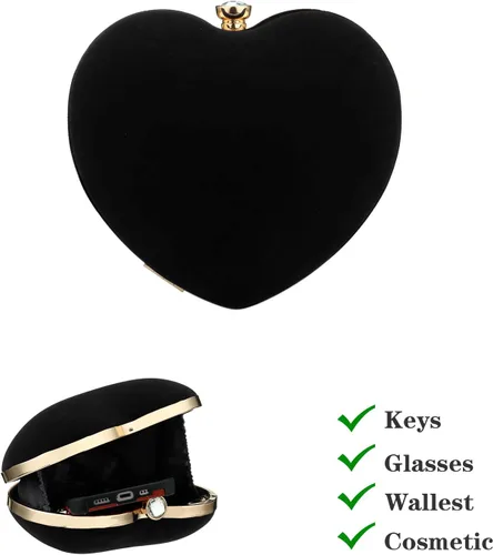 Miniatura 4 de Bolso de mano de terciopelo para mujer, bolso de hombro vintage para mujer, elegante bolso para boda de noche