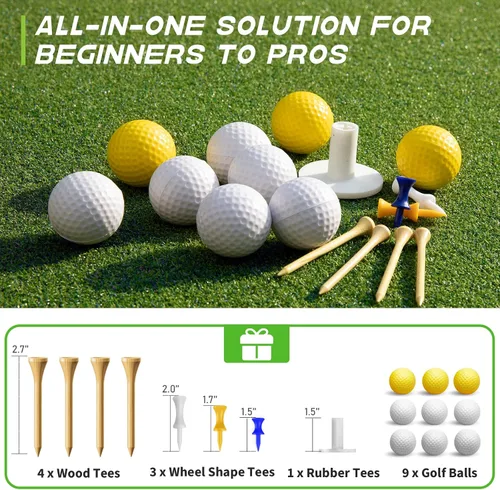 Miniatura 5 de Bltend Golf Mat: 5x4ft & 5x5ft Heavy-Duty Golf Hitting Mats Practice Outdoor/Indoor, Elite Dense Artificial Turf Matt Training Aid for