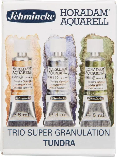 Miniatura 24 de Schmincke - HORADAM® AQUARELL, surtido completo de 40 medios recipientes de acuarelas de granulación súper fuerte, 74 440 097, caja de metal
