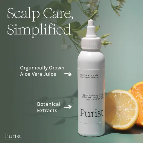 Miniatura 2 de Purist Máscara para el cuero cabelludo – Impulsa el crecimiento del cabello – Tratamiento desintoxicante natural – Nutre con aloe, neem, romero