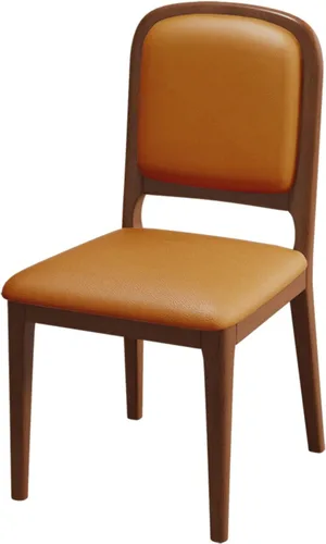 Miniatura 26 de Solid Wood Dining Room Chairs Minimalist,Kitchen Chairs with Soft Padded Back,Living Room Chair for Office Reading,Wood Frame,Armless Vanity