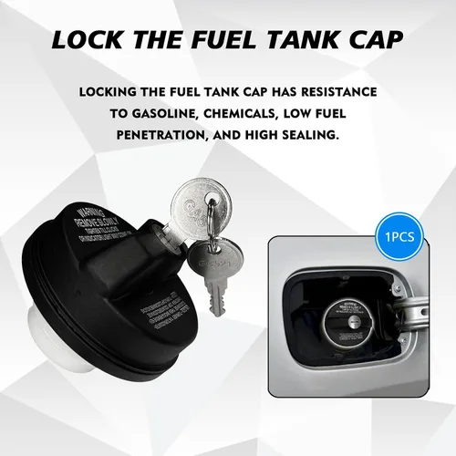 Miniatura 4 de Tapa de Gasolina con Cerradura para Tanque de Combustible con Llave, Cerradura de Tapa de Gasolina Cubierta de Tapa de Combustible con Cerradura