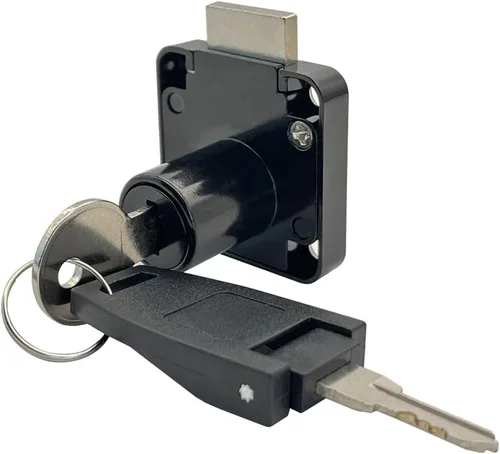 Miniatura 3 de Cerradura de cilindro con cerradura de cajón diferente con llave para armario, armario, caja de herramientas, buzón de correo, compartimento RV