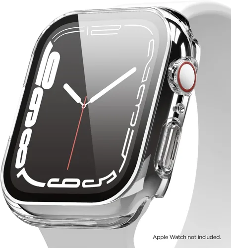 Miniatura 8 de elago Compatible con Apple Watch Case 7/8/9, protector de pantalla, protector transparente, protección completa, policarbonato duro + vidrio templado
