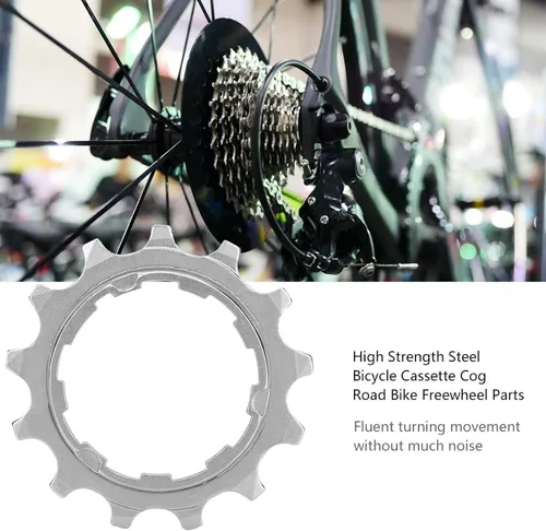 Miniatura 8 de Diente de casete 13T, construcción de acero duradera de alta resistencia, componente de rueda libre de 10 velocidades para ciclistas de engranajes