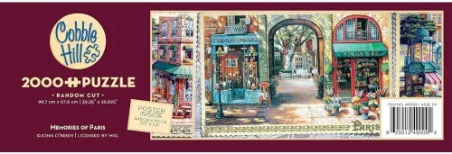 Miniatura 3 de Cobble Hill - Rompecabezas de 2000 piezas, recuerdos de París, póster de muestra incluido