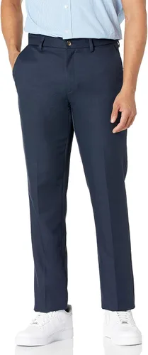 Amazon Essentials - Pantalón de vestir de corte ajustado y diseño frontal plano para hombre