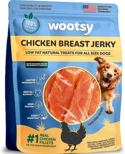 Golosinas de pollo para perros, sin cuero crudo, aperitivos para perros de apoyo a la salud dental, pollo real, sin granos, bajas en calorías, alto