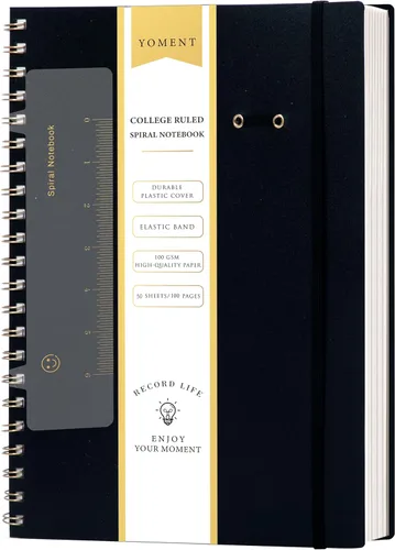 Miniatura 15 de Cuaderno de espiral de cuadrícula de puntos, tamaño A5, 160 páginas, cuaderno de papel grueso, cuaderno de plástico de tapa dura de 5 x 7 pulgadas