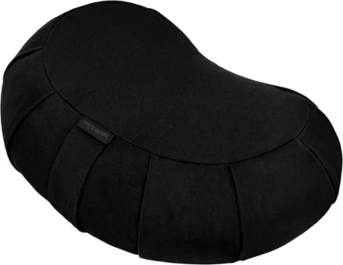 Miniatura 9 de Retrospec Sedona Zafu - Cojín de meditación con relleno de casco de trigo sarraceno, soporte ajustable para equipos de yoga y pilates, funda