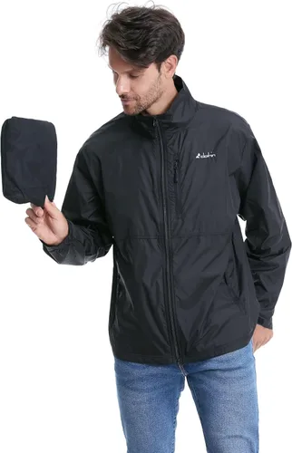 Miniatura 3 de clothin Chaqueta Cortavientos Ligera Empacable para Hombre Resistente al Agua para Senderismo Ciclismo al Aire Libre