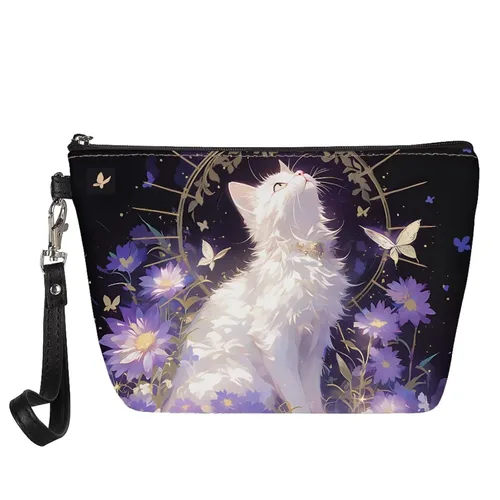Miniatura 27 de AFPANQZ Bolsas de maquillaje de viaje personalizadas para mujeres y niñas, bolsa de almacenamiento de artículos de tocador, bolso al aire libre
