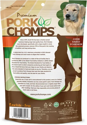 Miniatura 7 de Pork Chomps Masticables de piel de cerdo horneada para perros, mini giros de 5 pulgadas, 30 unidades, envoltura con sabor a pepperoni, golosinas