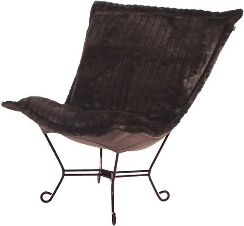 Miniatura 28 de Howard Elliott Collection Avanti Pecan - Silla de asiento oscilante con funda, silla multiusos de mariposa con marco de titanio, muebles de patio