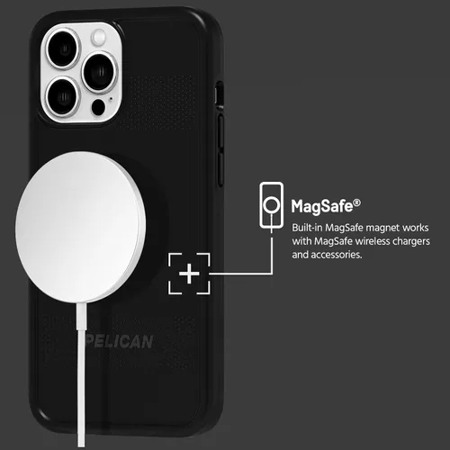 Miniatura 2 de Pelican Protector Series - Funda para iPhone 13 Pro, compatible con MAGSAFE. Compatible con accesorios y cargadores MAGSAFE. Protección contra