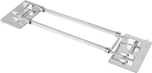Miniatura 7 de Safoner Barra de almacenamiento de esquina para ducha de caravana, barra de acero inoxidable ajustable para estantes de esquina en cámper, longitud
