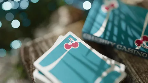 Miniatura 3 de MJM Cherry Casino (Tropicana Teal) naipes de Pure Imagination Projects