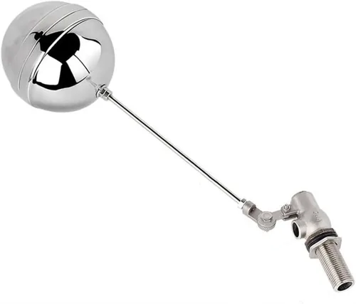 Adjustable 304 Stainless Steel Float Ball Valve, 1/2 Inch Water Level Controller for Water Tanks and Towers(1/2inch 50mm)