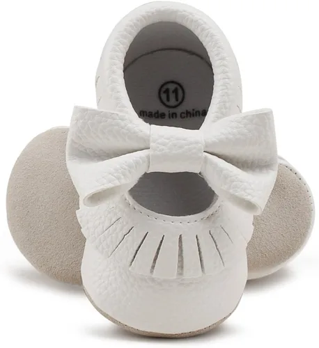 Miniatura 6 de Zapatos de cuna con borla y suela suave para bebés y niños pequeños