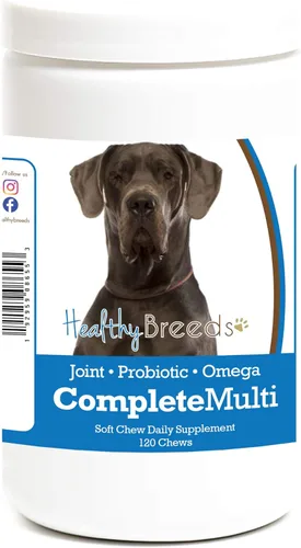 Miniatura 13 de Healthy Breeds Boxer todo en uno multivitamínico suave masticable 120