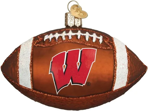 Old World Christmas Gorro de béisbol de Wisconsin para árbol de Navidad