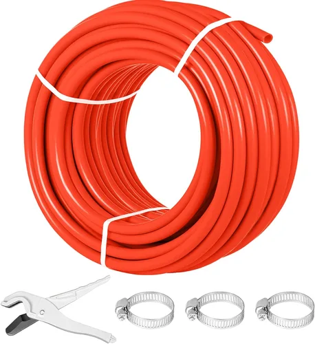 Miniatura 11 de Happybuy Tubería PEX de 1000 pies Tubo PEX de 1/2" Tubería PEX Barrera de Oxígeno Piso Radiante Tubo PEX Radiante Calefacción de Piso Fontanería