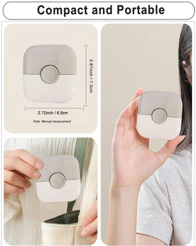 Miniatura 3 de Peine de corte de pelo 2 en 1, flequillo manual para niñas y mujeres, cortador de peine de doble cara (1 paquete, gris)