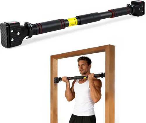 Miniatura 10 de leikefitness Pull-Up Bar For Door Frame Chin Up Bar Upper Body Workout 28.3"- 37.8" Adjustable Portable Training Pull-Up Bars without Screw