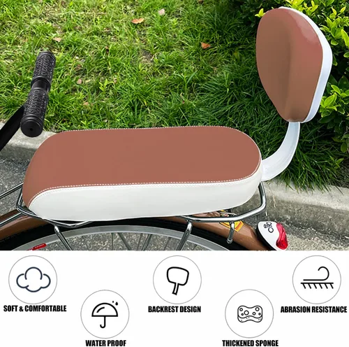 Miniatura 4 de TOPCABIN Sillín para Bicicleta con Cojín para Montar, Asiento Trasero para Bicicleta de Montaña, Sillín Cómodo para Niños Reposabrazos y respaldo