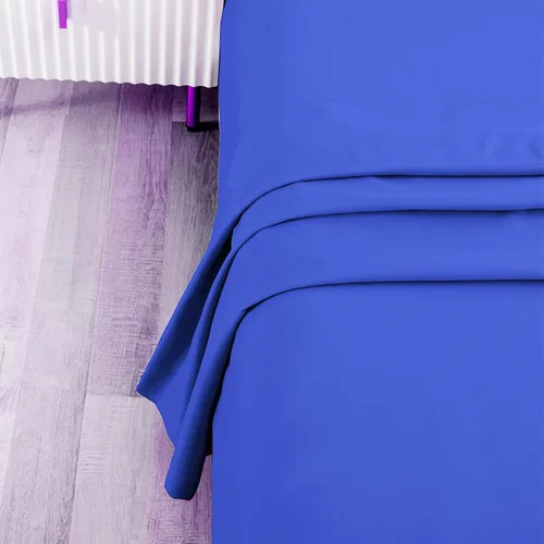 Miniatura 2 de Sfoothome Sábana encimera azul real, sábana superior de microfibra ultra suave y cómoda tamaño Queen