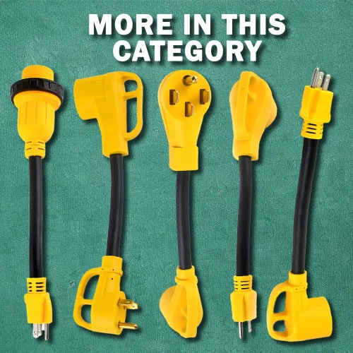 Miniatura 6 de Adaptador de cargador EV NEMA 5-15P macho a 14-50R hembra Adaptador EV de 4 clavijas con mango de agarre Dogbone Cable 3C de alta resistencia 10AWG