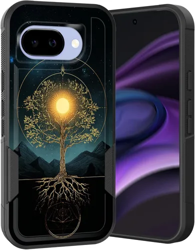 Miniatura 193 de Funda para Pixel 6A, Híbrida de Doble Capa de Servicio Pesado Resistente a Prueba de Golpes PC Duro + Funda Protectora de Silicona Suave para Google