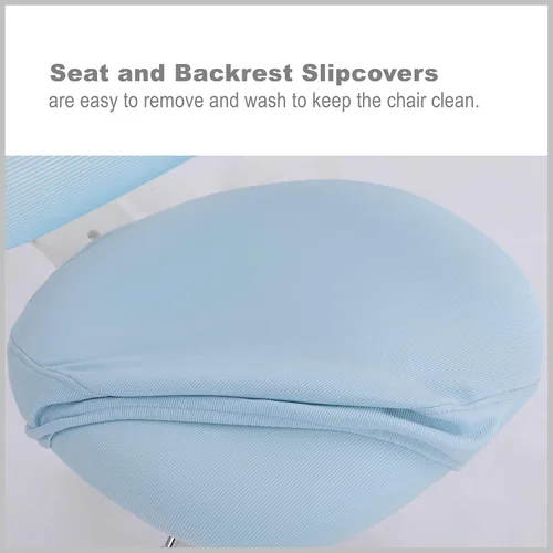 Miniatura 6 de Silla de escritorio para niños, niñas, niños, adolescentes, silla de computadora de oficina, diseño ergonómico, altura ajustable y profundidad