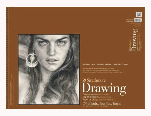 Miniatura 9 de Strathmore Bloc de papel de dibujo reciclado encuadernado con alambre 9 x 12 pulgadas - 80 libras, 24 hojas -62443900