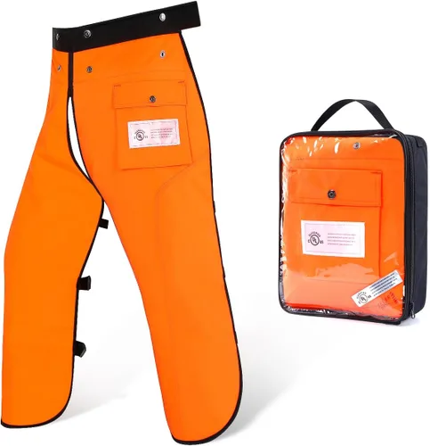 Miniatura 13 de Chaparreras para motosierra con delantal de 8 capas para hombres/mujeres leñadores trabajadores forestales pantalones protectores para motosierra