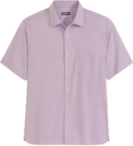 Miniatura 17 de Van Heusen Camisa de cuadros de manga corta con cuello abotonado para hombre sin arrugas