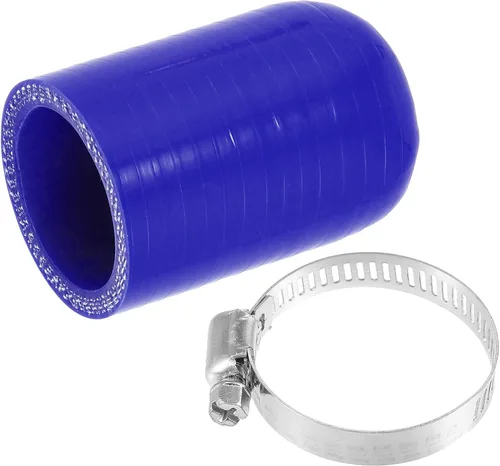 Miniatura 19 de uxcell 1 Unidades 0.236 in ID Silicona Tapa de Refrigerante con Abrazadera para Calentador de Refrigerante Bypass Vacío Agua Puerto Azul