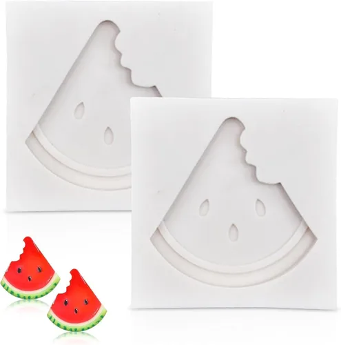 Miniatura 9 de Moldes de silicona para frutas, molde de chocolate para fondant, 2 piezas, molde de sandía, lindo molde de decoración de tartas, molde de silicona