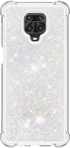 Miniatura 13 de Glitter Sparkle Moving Quicksand Flowing Cover para Xiaomi Redmi Note 10S Bling Liquid Clear Star Heart Silicona Bumper Funda transparente de goma a