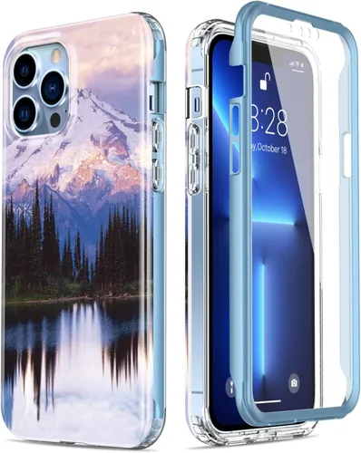 Miniatura 49 de Esdot Funda protectora para iPhone 13 Mini con protector de pantalla integrado, protección de grado militar con diseños de moda para mujeres