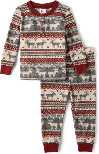 Miniatura 17 de The Children's Place Family Matching, Plaid Waffle 2 Piece Pajama Sets