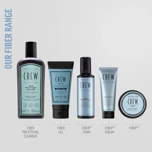 Miniatura 6 de American Crew Crema de Fibra para Hombres, Como Gel para el Cabello con Fijación Media y Brillo Natural, Regalo Pequeño para Él, 3.3 Fl Oz