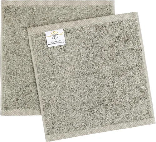 Miniatura 4 de Towels Beyond - Juego de toallas de lujo de 6 piezas, 100% algodón turco, de secado rápido, altamente absorbente y cómodo, incluye 2 toallas de Beige